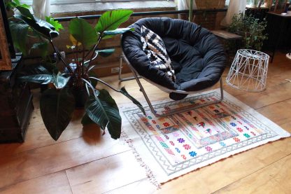 Moroccan Kilim Rug in living room- Zem