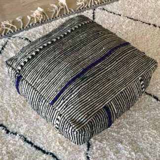 Grey Zanafi Moroccan Pouf