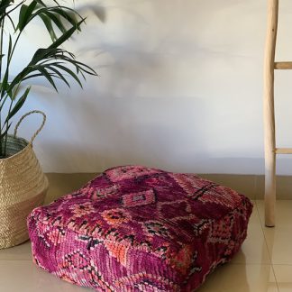 Vintage Pouf - Mauve